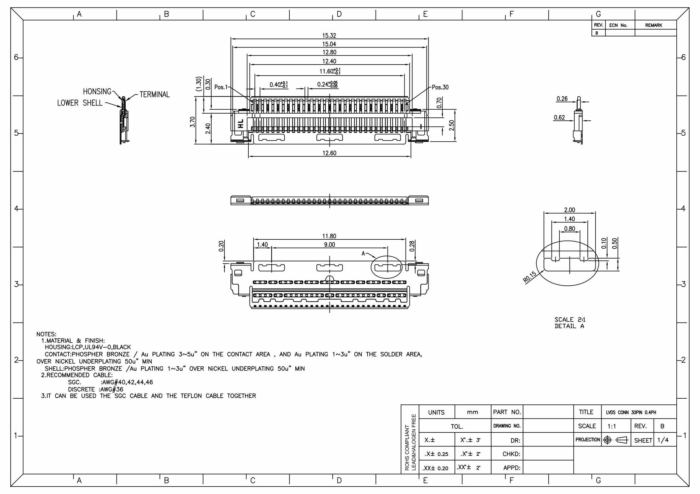 LVDS Wiring Harness