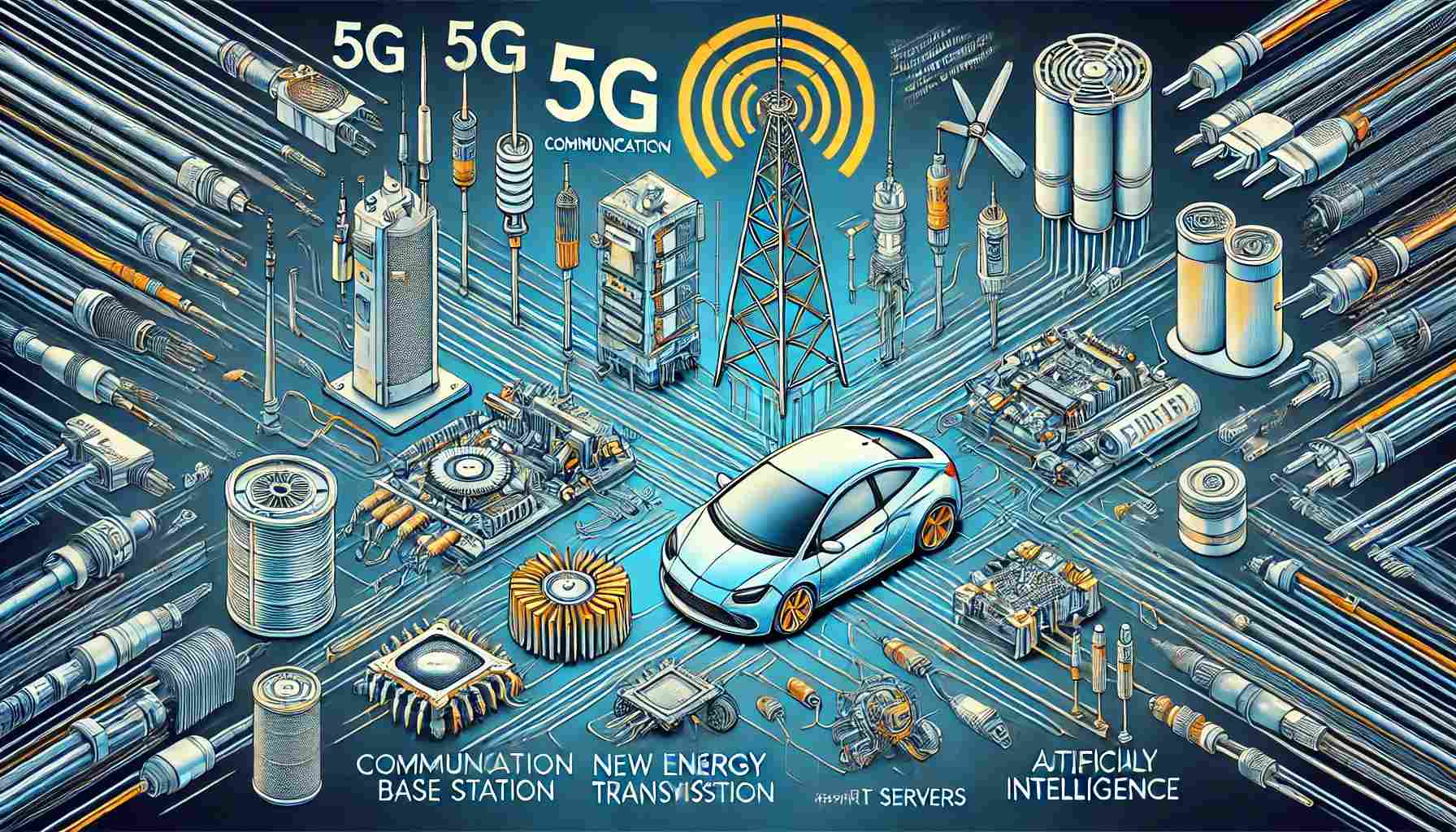 5G communication electronic wire application